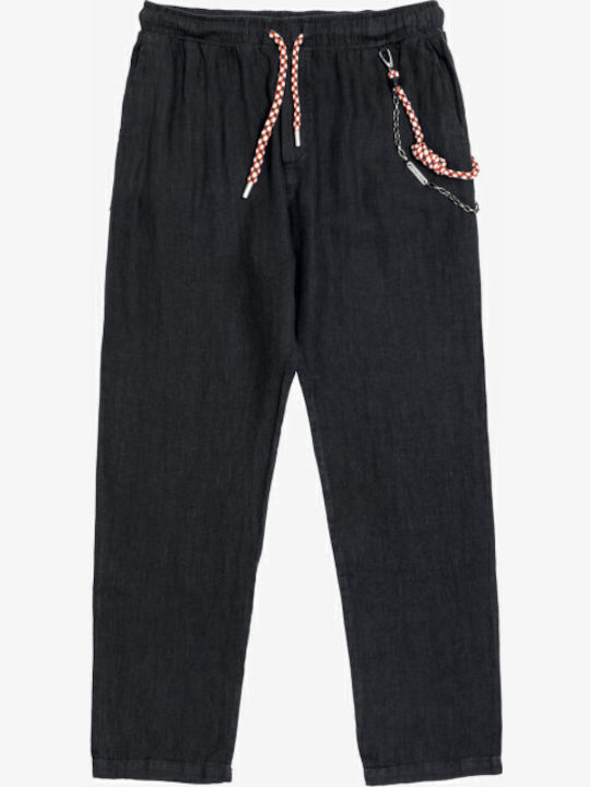 Gianni Lupo Ανδρικό Παντελόνι Regular Fit Μαύρο
