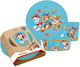 Koziol Feeding Set made of Plastic Blue 3pcs