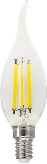 Diolamp Bec LED 6W pentru Soclu E14 și Formă C35 Alb natural 770lm