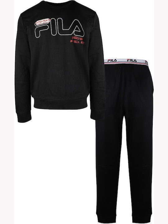 Fila Men's Cotton Pajamas Set Black