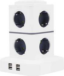 RC-G8P Power Strip 8 Sockets with 3m Cable