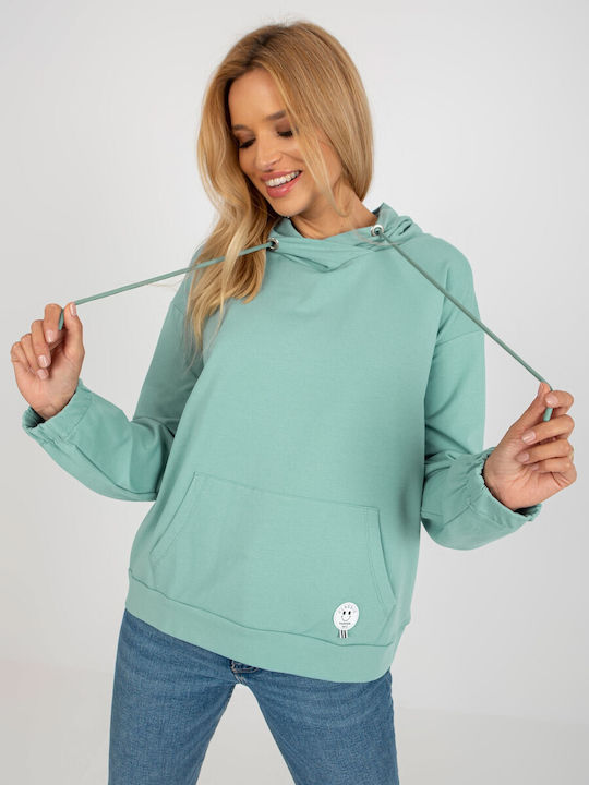 Relevance Women's Hooded Sweatshirt Light Green