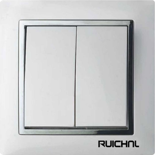RC3632 Recessed Wall Switch Lighting Two-Way with Frame White