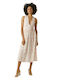 Vero Moda Καλοκαιρινό Maxi Φόρεμα για Γάμο / Βάπτιση Εξώπλατο Snow White