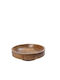 Espiel Mango Διακοσμητικό Μπωλ Ξύλινο Καφέ 35.6x35.6x10.8cm