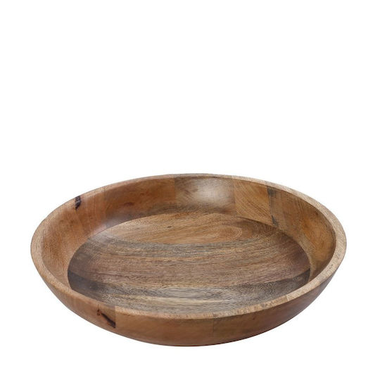 Espiel Mango Διακοσμητικό Μπωλ Πέτρινο Καφέ 40.64x40.64x8.9cm