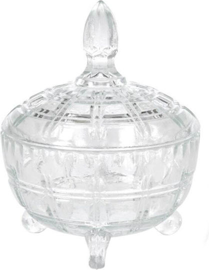 Koopman Vintage Φοντανιέρα Glas mit Deckel Transparent