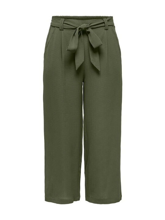 Only Women's High Waist Fabric Trousers Rose