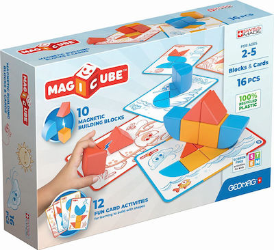 Geomag Stapelspielzeug Magicube Blocks & Cards für 24++ Monate