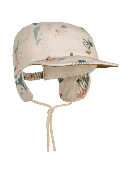 Liewood Kids' Hat Jockey Fabric Beige