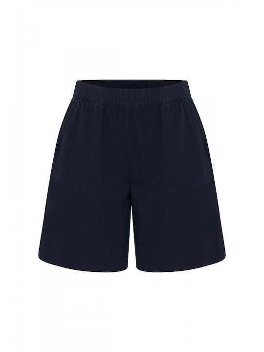 Fransa Γυναικεία σορτς casual χρώμα navy blue