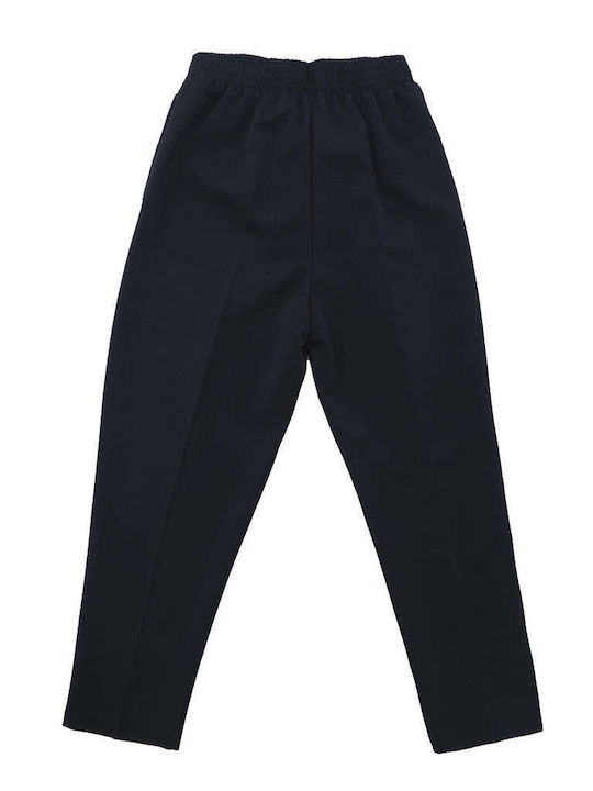Ustyle Women's Fabric Trousers Navy Blue