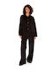 Femei Negru Set cu Pantaloni