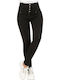 High Waist Women's Jean Trousers Black