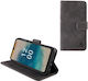 Lime Essential Magnet Book Δερματίνης Γκρι (Nokia G22)