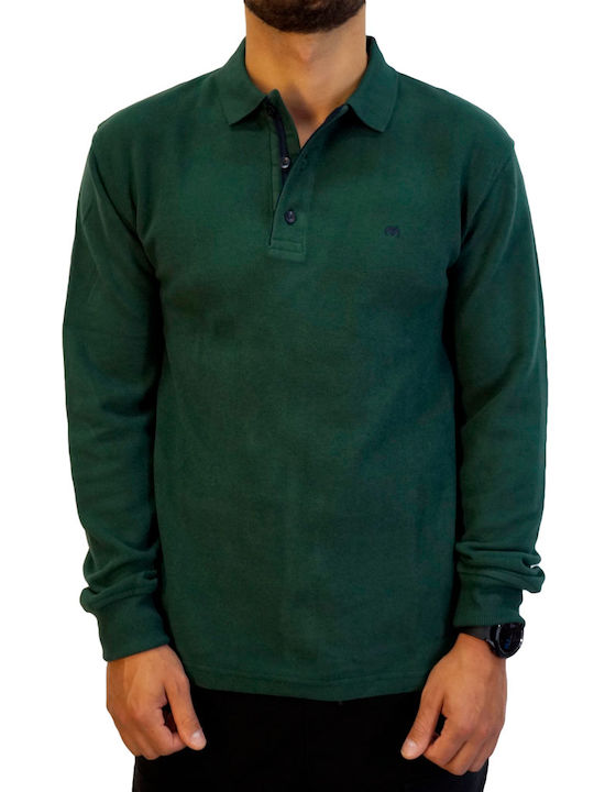 Polo Bluză cu mânecă lungă Verde