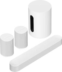 Sonos Immersive Set With Beam Home Cinema Speaker Set 5.1 WiFi (Built-In) Dolby Atmos with Wireless Speaker White