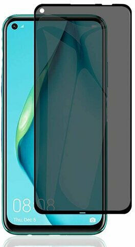 Anti-Spy Full Face Tempered Glass Negru (Huawei P40 Lite)