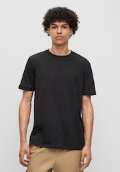 Hugo Boss Ανδρικό T-shirt Κοντομάνικο Μαύρο