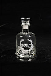 Domus Homus Glass Whiskey Decanter 19cm with Stopper 350ml