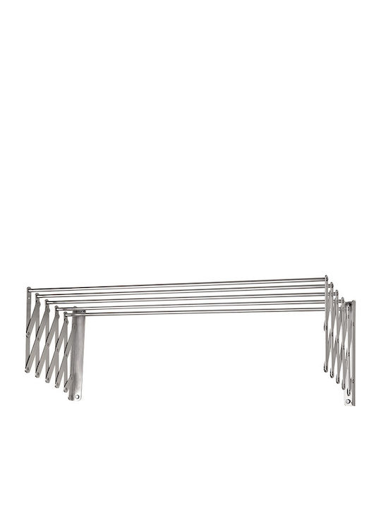 Vesta Aluminum Folding Wall Mounted Clothes Drying Rack with Hanging Length 4m
