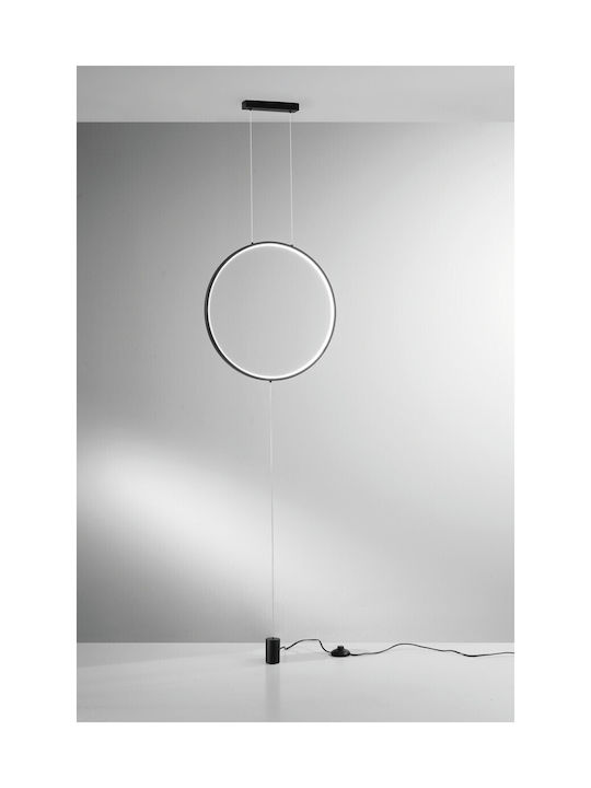 Fan Europe LED Floor Lamp H400xW50cm. with Adjustable White Light Black