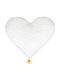 Atmosphera Kids Decorative Heart Pillow White 40x45cm