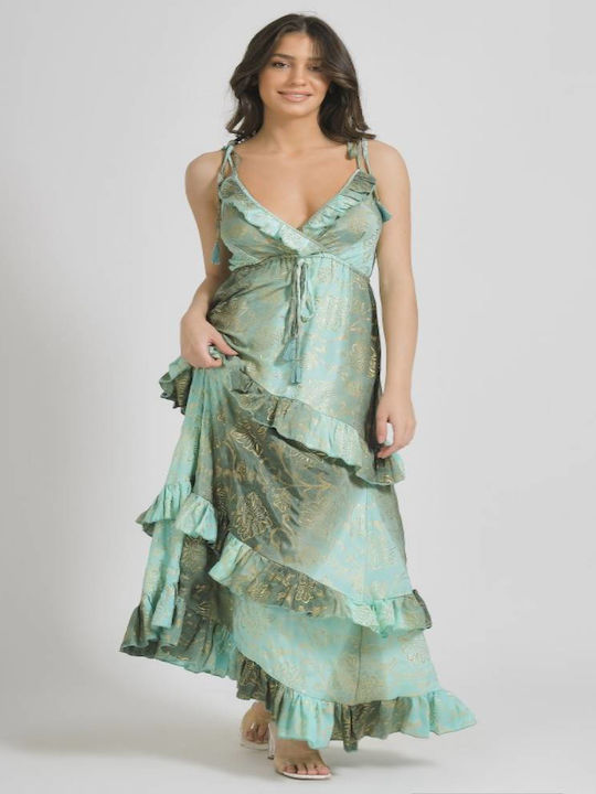 Ble Resort Collection Καλοκαιρινό Maxi Φόρεμα Πράσινο