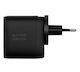 Native Union Зарядно Устройство Без Кабел GaN с 2 USB-C Изходни Порта 67W Power Delivery Черно (NU-FAST-PD67-BLK-INT)
