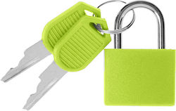 Benzi Padlock Brass with Key 20mm Green 1pcs