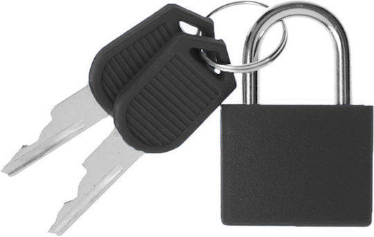 Benzi Padlock Brass with Key 20mm Black 1pcs