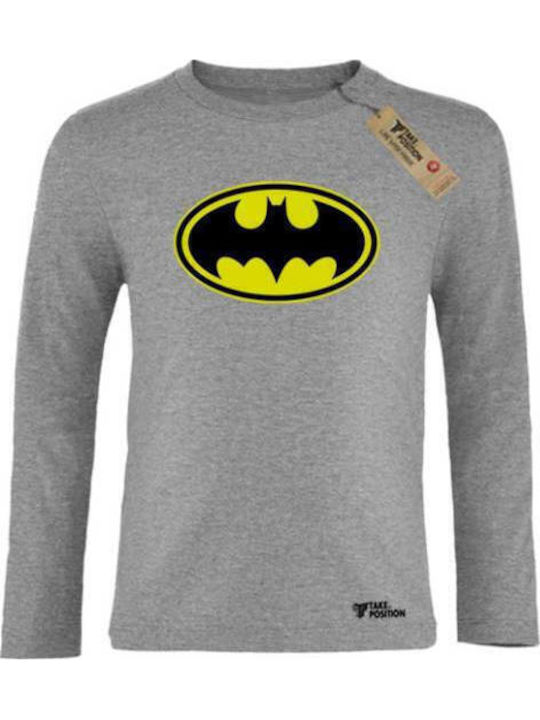 Bluză pentru copii Cu mânecă lungă Gri Batman