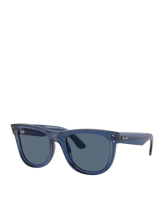 Ray Ban Wayfarer Reverse Sonnenbrillen Marineblau mit Kunststoff Gestell