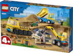 Lego City Construction Trucks and Wrecking Ball Crane for 4+ Years