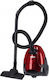 Geepas Bagless Vacuum Cleaner 1400W 1.5lt Red