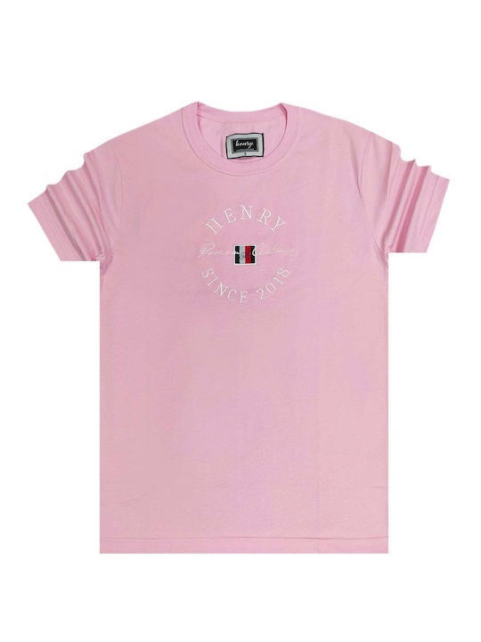 Henry Clothing 3-438 Herren T-Shirt Kurzarm Rosa 3438