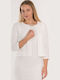 BelleFille Short Women's Blazer White