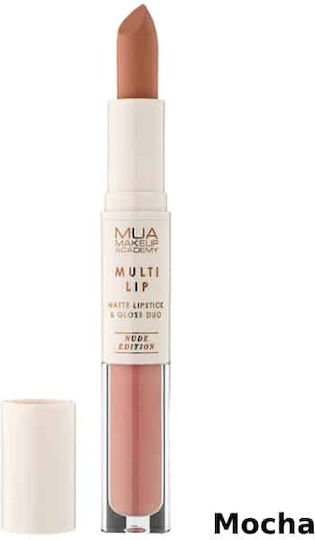 MUA Multi Lip Duo Nude Edition Дълготраен Течен Червило Матов Мока 3.2gr