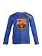 Kinderhemd Langarm Blau Barcelona