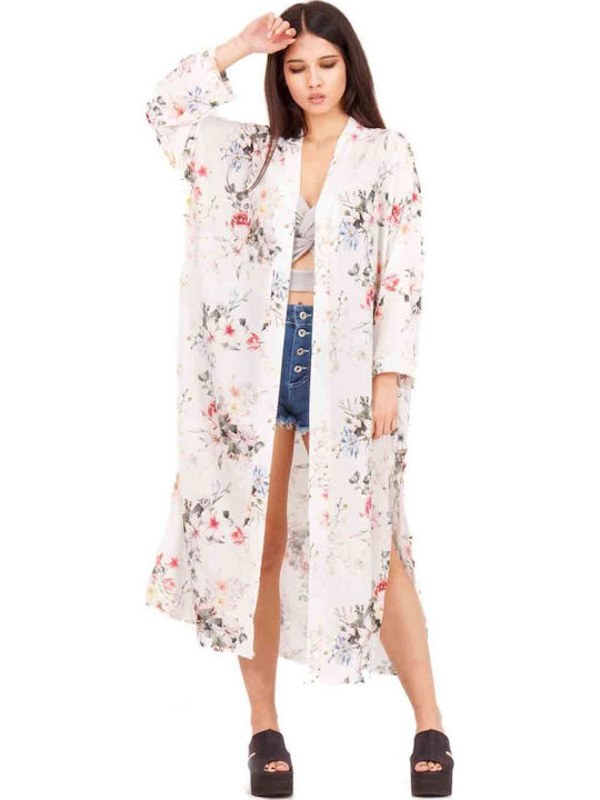 Silia D Women's Maxi Caftan Beachwear White