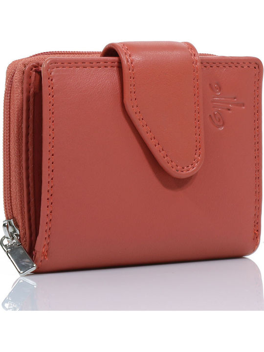 Kion 181 Small Leather Women's Wallet Peach