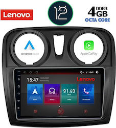 Lenovo Ηχοσύστημα Αυτοκινήτου για Dacia Logan / Sandero (Bluetooth/USB/AUX/WiFi/GPS) με Οθόνη Αφής 9"