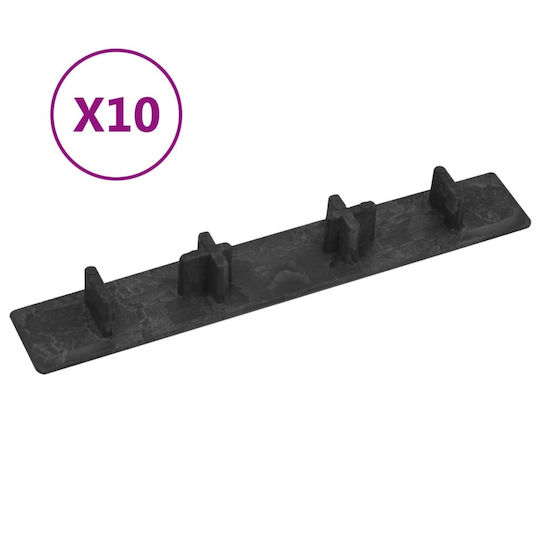 vidaXL Дъска за градински под от Пластмаса 15x2.5бр 10бр