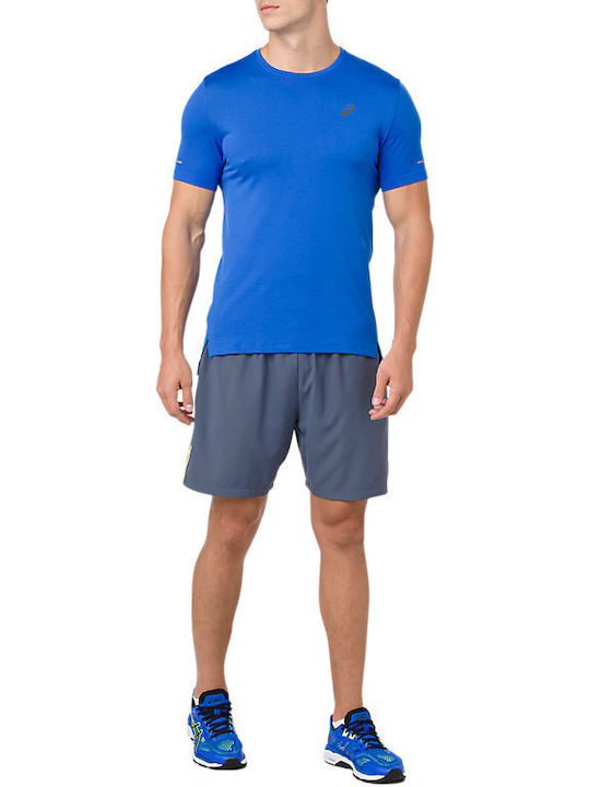 ASICS Men's Athletic T-shirt Short Sleeve Blue