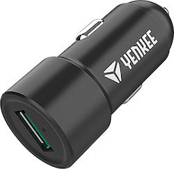 Yenkee 3.0 Car Charger with Port 1xUSB-A
