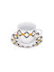 Max Home Set of Cups Coffee Ceramic Brown 90ml 6pcs