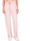 High Waist Sweatpants Flared Pink