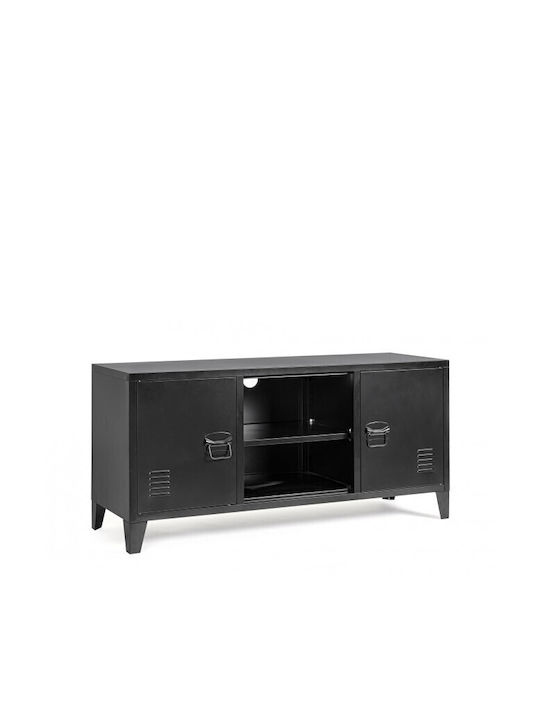TV-Möbel Metallisches Cambridge Schwarz L120.5x...