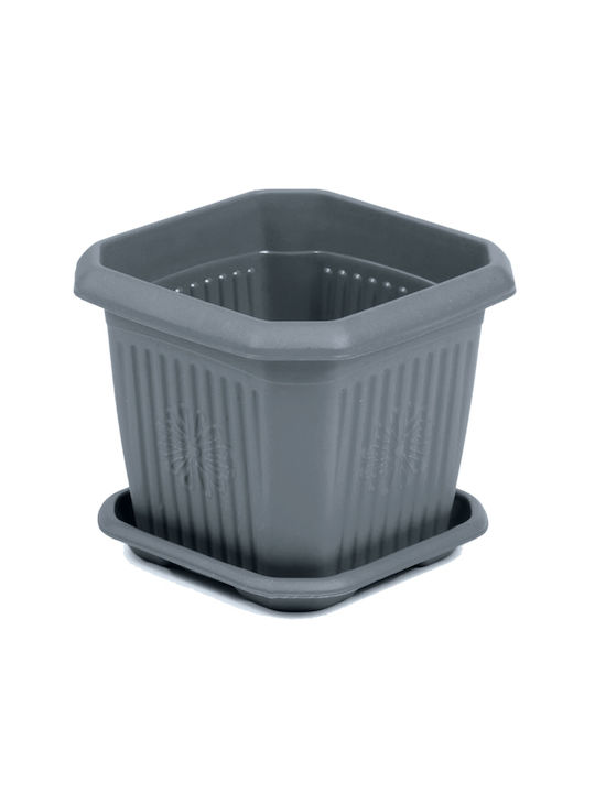 TnS Flower Pot in Gray Color 32-800-1751