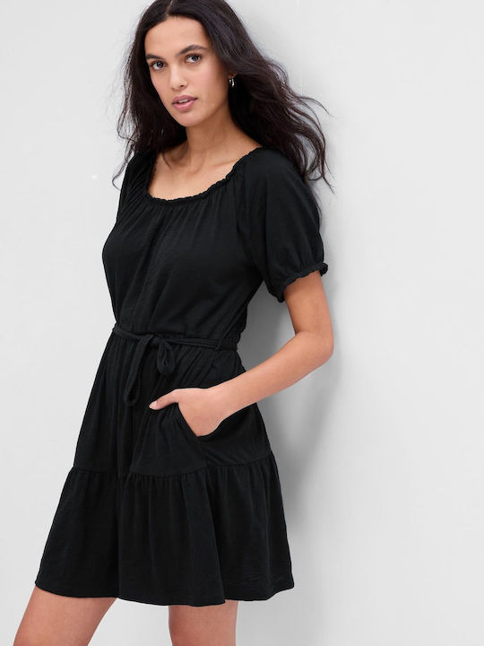 GAP Forever Soft Sommer Mini Kleid Schwarz